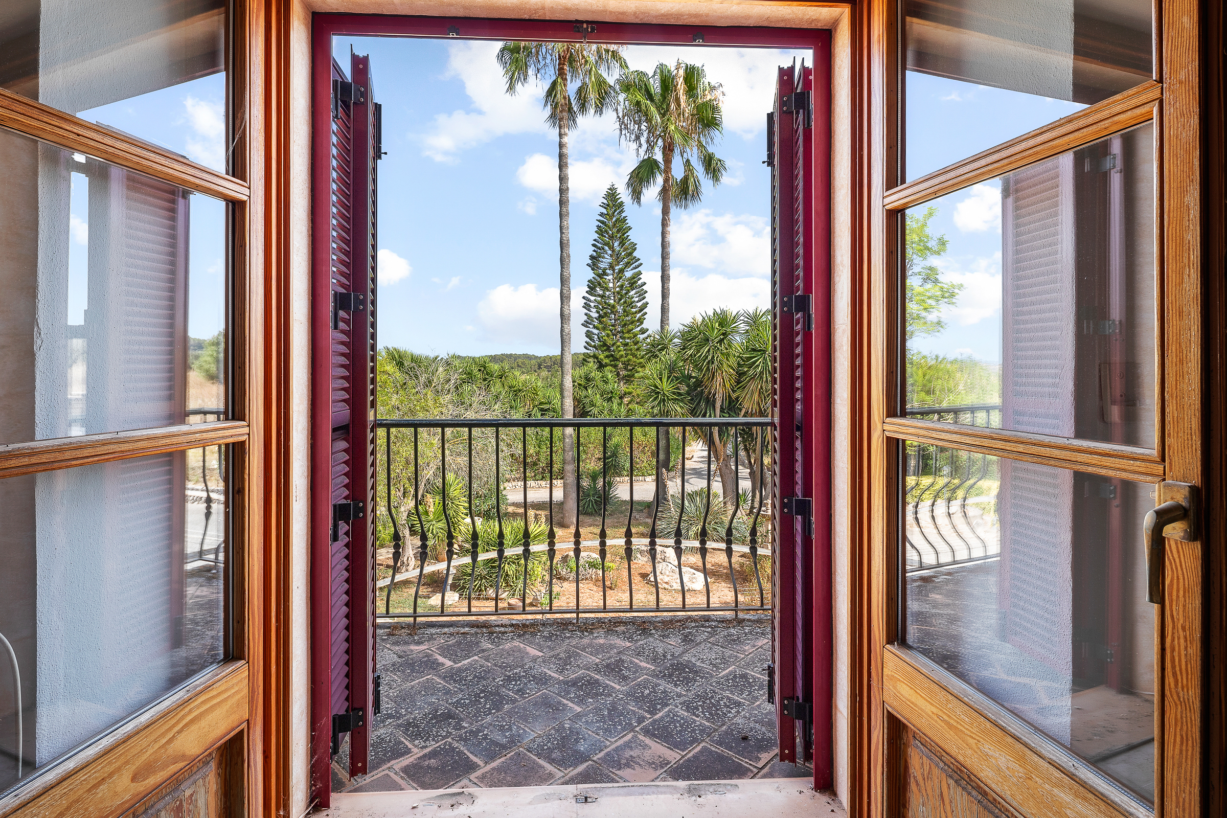 Private rural view from the residence